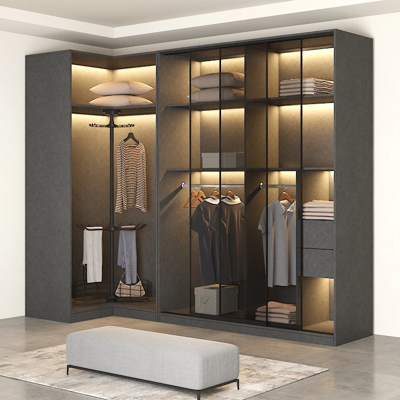 Nordic-L-type-combination-corner-wardrobe-Modern-simple-storage-cabinet-Household-bedroom-90-degree-corner-wardrobe